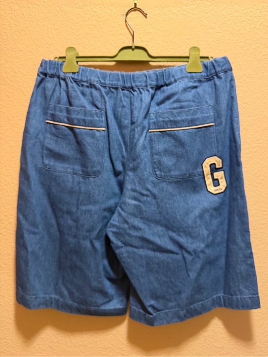 Gucci Other - New Authentic Gucci G Logo Denim Shorts Size IT 52 / US L 34 - 38 Waist